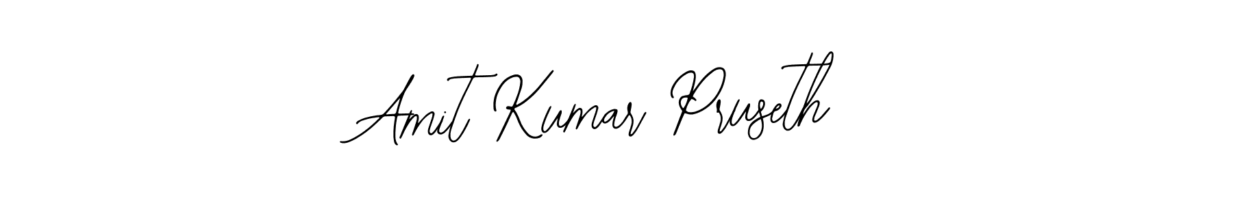 Use a signature maker to create a handwritten signature online. With this signature software, you can design (Bearetta-2O07w) your own signature for name Amit Kumar Pruseth. Amit Kumar Pruseth signature style 12 images and pictures png