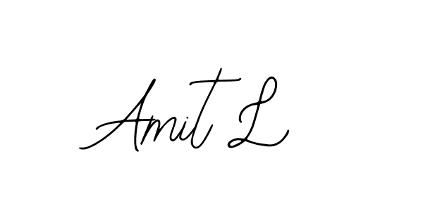 The best way (Bearetta-2O07w) to make a short signature is to pick only two or three words in your name. The name Amit L include a total of six letters. For converting this name. Amit L signature style 12 images and pictures png