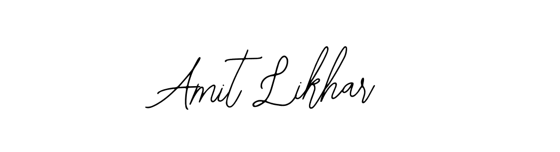 The best way (Bearetta-2O07w) to make a short signature is to pick only two or three words in your name. The name Amit Likhar include a total of six letters. For converting this name. Amit Likhar signature style 12 images and pictures png