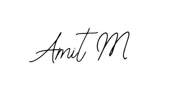 Amit M stylish signature style. Best Handwritten Sign (Bearetta-2O07w) for my name. Handwritten Signature Collection Ideas for my name Amit M. Amit M signature style 12 images and pictures png