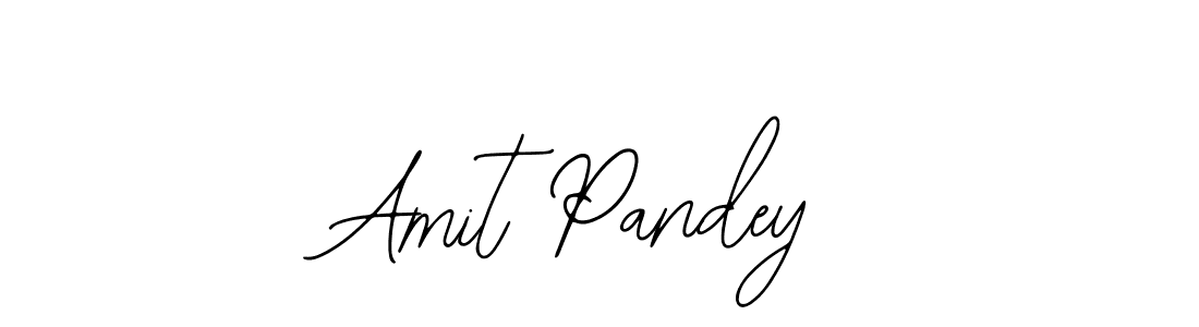 How to make Amit Pandey name signature. Use Bearetta-2O07w style for creating short signs online. This is the latest handwritten sign. Amit Pandey signature style 12 images and pictures png