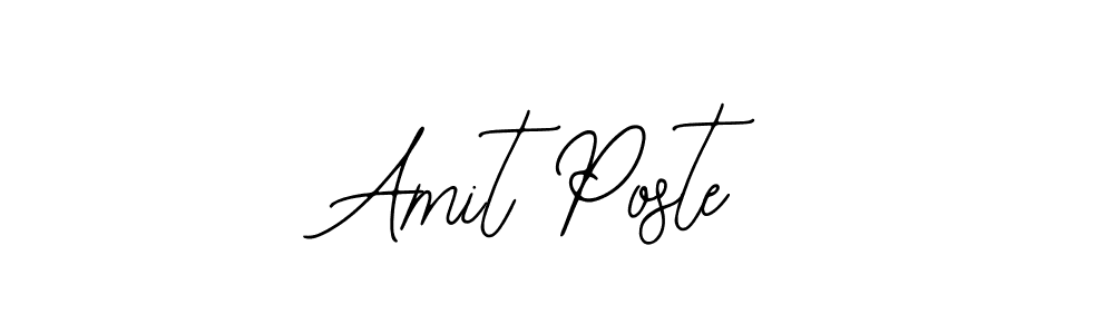 How to make Amit Poste signature? Bearetta-2O07w is a professional autograph style. Create handwritten signature for Amit Poste name. Amit Poste signature style 12 images and pictures png