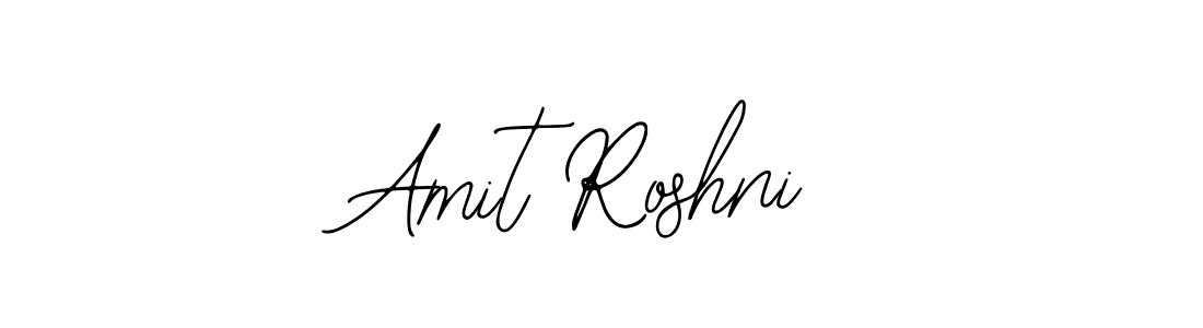 How to make Amit Roshni name signature. Use Bearetta-2O07w style for creating short signs online. This is the latest handwritten sign. Amit Roshni signature style 12 images and pictures png