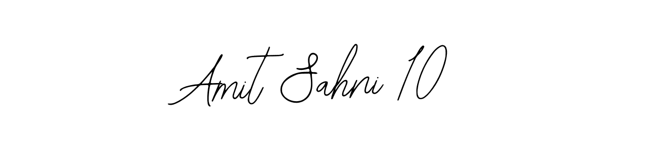 How to make Amit Sahni 10 name signature. Use Bearetta-2O07w style for creating short signs online. This is the latest handwritten sign. Amit Sahni 10 signature style 12 images and pictures png