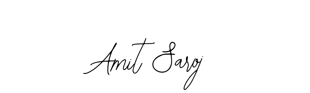 The best way (Bearetta-2O07w) to make a short signature is to pick only two or three words in your name. The name Amit Saroj include a total of six letters. For converting this name. Amit Saroj signature style 12 images and pictures png