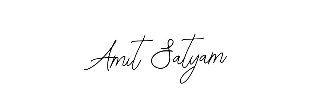 You should practise on your own different ways (Bearetta-2O07w) to write your name (Amit Satyam) in signature. don't let someone else do it for you. Amit Satyam signature style 12 images and pictures png