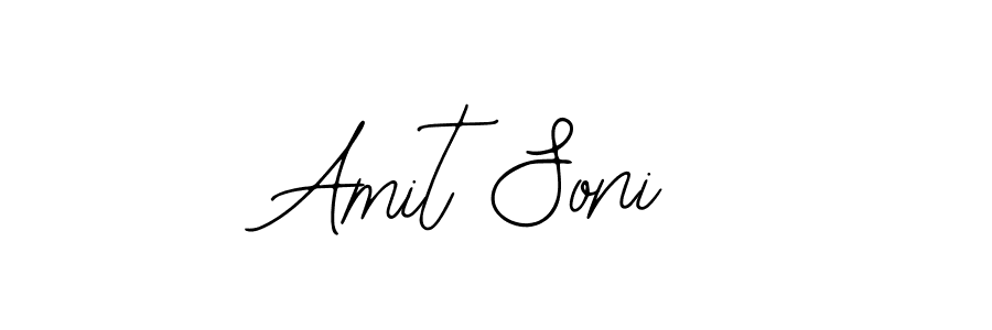 Design your own signature with our free online signature maker. With this signature software, you can create a handwritten (Bearetta-2O07w) signature for name Amit Soni. Amit Soni signature style 12 images and pictures png