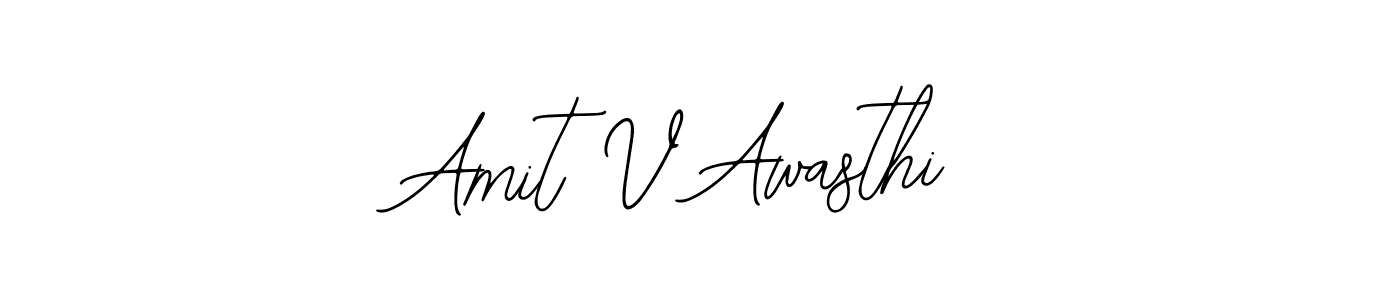 You should practise on your own different ways (Bearetta-2O07w) to write your name (Amit V Awasthi) in signature. don't let someone else do it for you. Amit V Awasthi signature style 12 images and pictures png