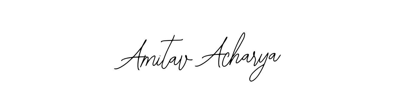 You should practise on your own different ways (Bearetta-2O07w) to write your name (Amitav Acharya) in signature. don't let someone else do it for you. Amitav Acharya signature style 12 images and pictures png