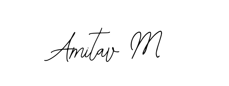 How to Draw Amitav M signature style? Bearetta-2O07w is a latest design signature styles for name Amitav M. Amitav M signature style 12 images and pictures png