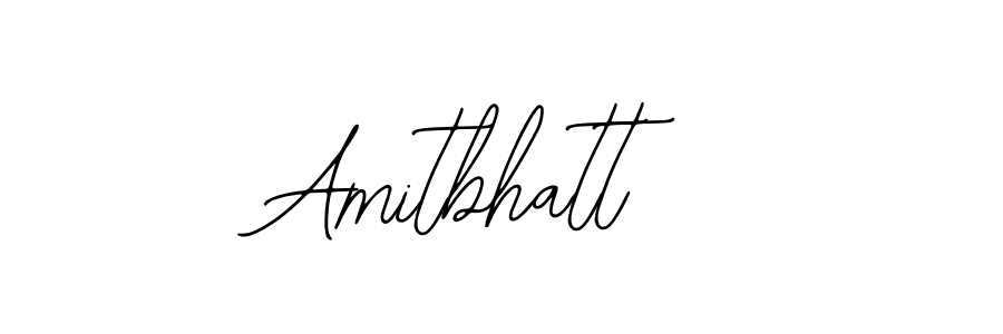 How to make Amitbhatt name signature. Use Bearetta-2O07w style for creating short signs online. This is the latest handwritten sign. Amitbhatt signature style 12 images and pictures png