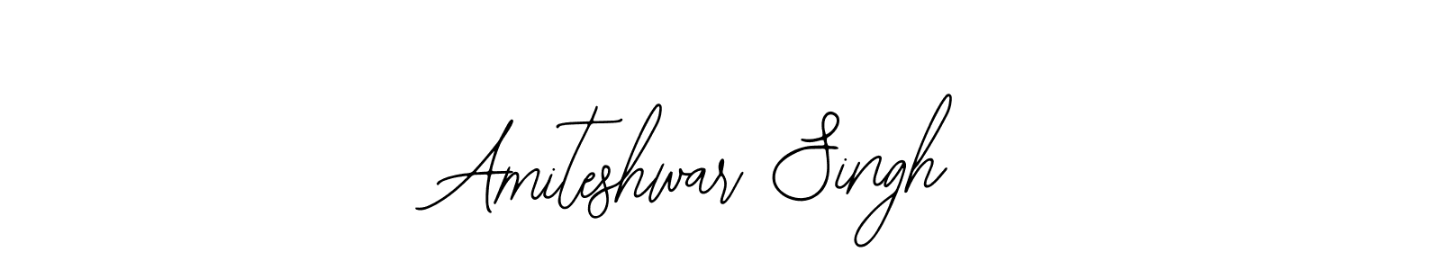 How to make Amiteshwar Singh name signature. Use Bearetta-2O07w style for creating short signs online. This is the latest handwritten sign. Amiteshwar Singh signature style 12 images and pictures png