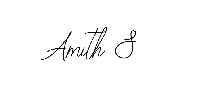 You should practise on your own different ways (Bearetta-2O07w) to write your name (Amith S) in signature. don't let someone else do it for you. Amith S signature style 12 images and pictures png