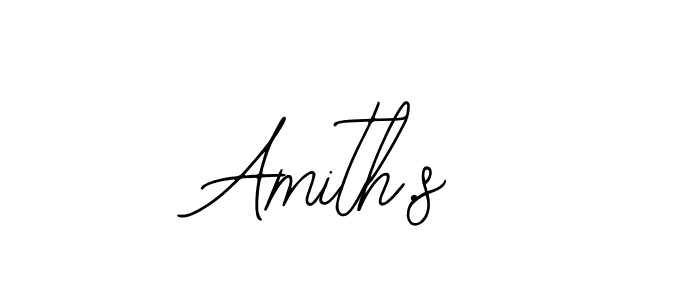 The best way (Bearetta-2O07w) to make a short signature is to pick only two or three words in your name. The name Amith.s include a total of six letters. For converting this name. Amith.s signature style 12 images and pictures png
