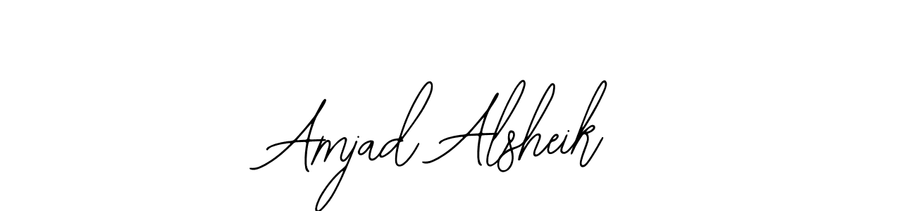 Use a signature maker to create a handwritten signature online. With this signature software, you can design (Bearetta-2O07w) your own signature for name Amjad Alsheik. Amjad Alsheik signature style 12 images and pictures png