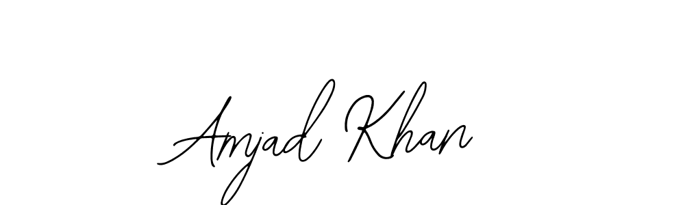 You should practise on your own different ways (Bearetta-2O07w) to write your name (Amjad Khan) in signature. don't let someone else do it for you. Amjad Khan signature style 12 images and pictures png