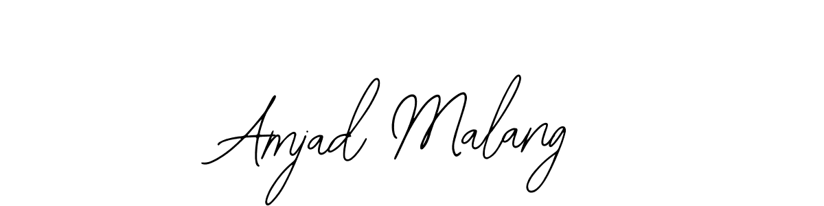 It looks lik you need a new signature style for name Amjad Malang. Design unique handwritten (Bearetta-2O07w) signature with our free signature maker in just a few clicks. Amjad Malang signature style 12 images and pictures png