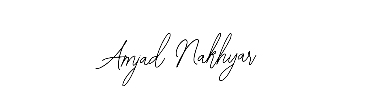 Make a beautiful signature design for name Amjad Nakhyar. With this signature (Bearetta-2O07w) style, you can create a handwritten signature for free. Amjad Nakhyar signature style 12 images and pictures png