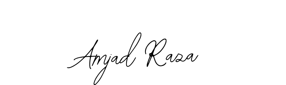 Bearetta-2O07w is a professional signature style that is perfect for those who want to add a touch of class to their signature. It is also a great choice for those who want to make their signature more unique. Get Amjad Raza name to fancy signature for free. Amjad Raza signature style 12 images and pictures png