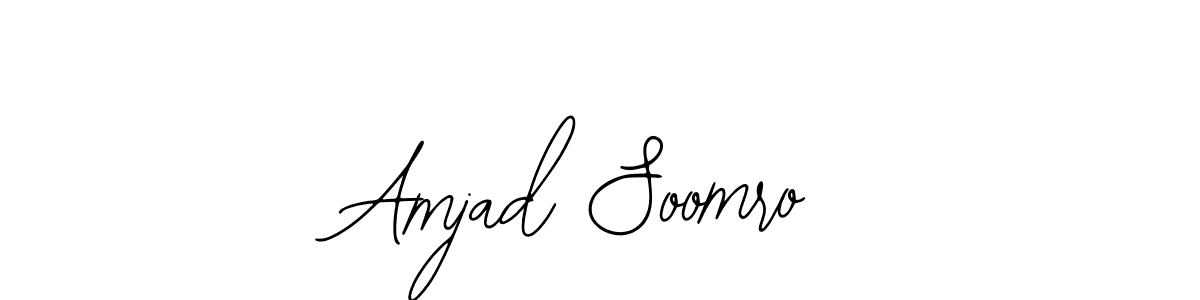 How to make Amjad Soomro signature? Bearetta-2O07w is a professional autograph style. Create handwritten signature for Amjad Soomro name. Amjad Soomro signature style 12 images and pictures png