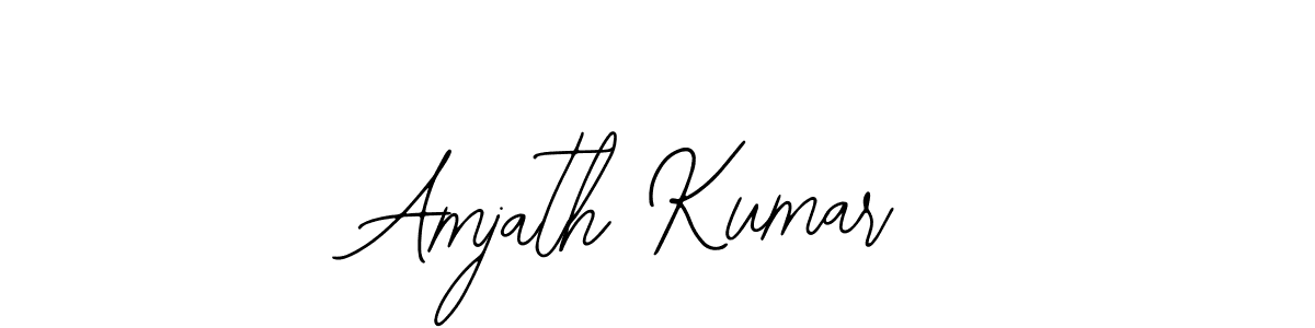 Make a beautiful signature design for name Amjath Kumar. With this signature (Bearetta-2O07w) style, you can create a handwritten signature for free. Amjath Kumar signature style 12 images and pictures png