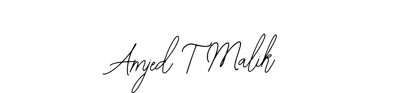 Also we have Amjed T Malik name is the best signature style. Create professional handwritten signature collection using Bearetta-2O07w autograph style. Amjed T Malik signature style 12 images and pictures png