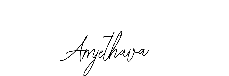 Bearetta-2O07w is a professional signature style that is perfect for those who want to add a touch of class to their signature. It is also a great choice for those who want to make their signature more unique. Get Amjethava name to fancy signature for free. Amjethava signature style 12 images and pictures png