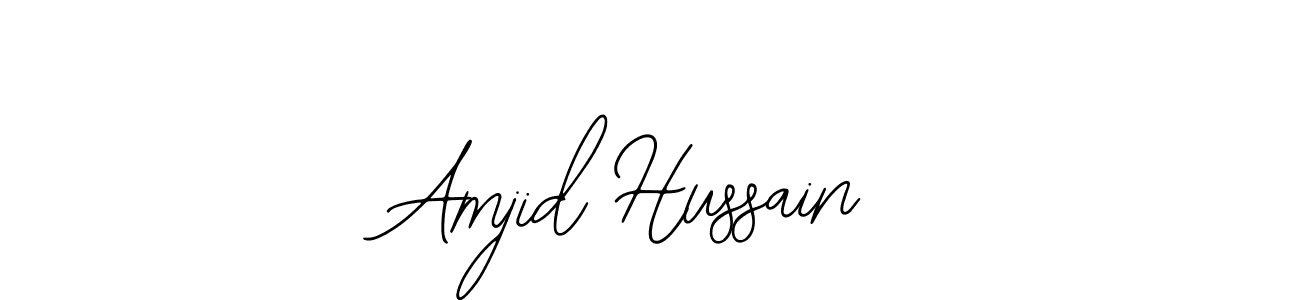 Bearetta-2O07w is a professional signature style that is perfect for those who want to add a touch of class to their signature. It is also a great choice for those who want to make their signature more unique. Get Amjid Hussain name to fancy signature for free. Amjid Hussain signature style 12 images and pictures png