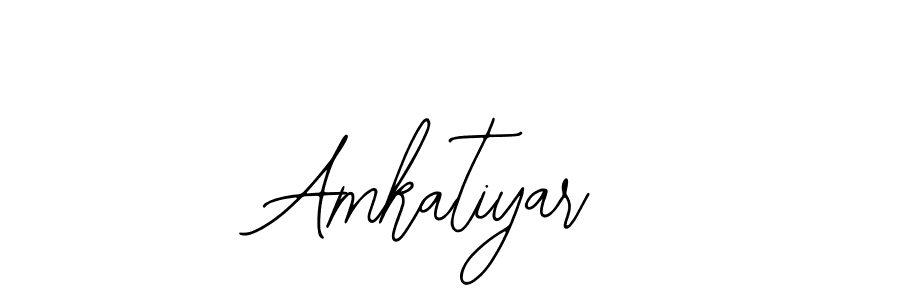 How to make Amkatiyar name signature. Use Bearetta-2O07w style for creating short signs online. This is the latest handwritten sign. Amkatiyar signature style 12 images and pictures png