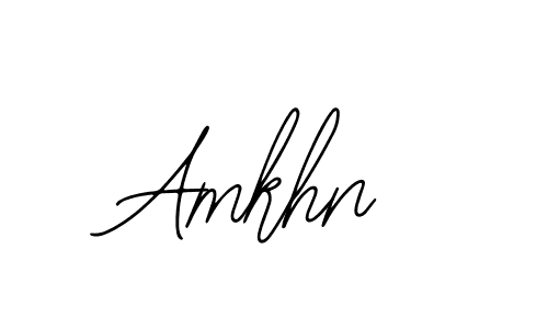 How to make Amkhn name signature. Use Bearetta-2O07w style for creating short signs online. This is the latest handwritten sign. Amkhn signature style 12 images and pictures png