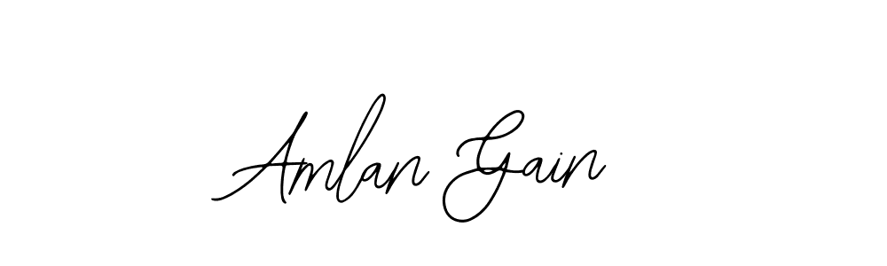 The best way (Bearetta-2O07w) to make a short signature is to pick only two or three words in your name. The name Amlan Gain include a total of six letters. For converting this name. Amlan Gain signature style 12 images and pictures png