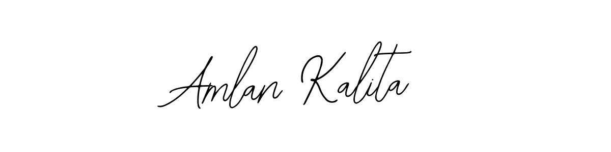 How to make Amlan Kalita signature? Bearetta-2O07w is a professional autograph style. Create handwritten signature for Amlan Kalita name. Amlan Kalita signature style 12 images and pictures png