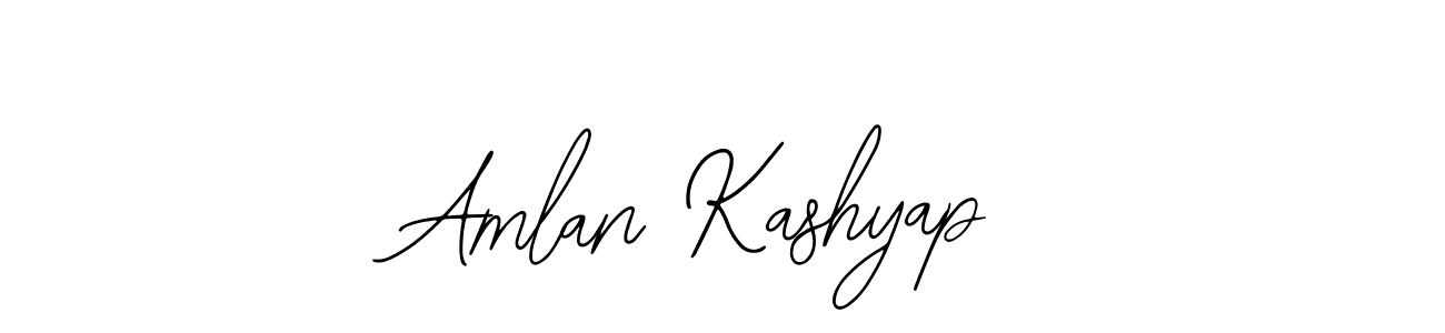 You should practise on your own different ways (Bearetta-2O07w) to write your name (Amlan Kashyap) in signature. don't let someone else do it for you. Amlan Kashyap signature style 12 images and pictures png