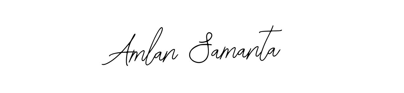 Bearetta-2O07w is a professional signature style that is perfect for those who want to add a touch of class to their signature. It is also a great choice for those who want to make their signature more unique. Get Amlan Samanta name to fancy signature for free. Amlan Samanta signature style 12 images and pictures png