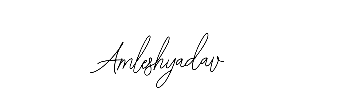 The best way (Bearetta-2O07w) to make a short signature is to pick only two or three words in your name. The name Amleshyadav include a total of six letters. For converting this name. Amleshyadav signature style 12 images and pictures png
