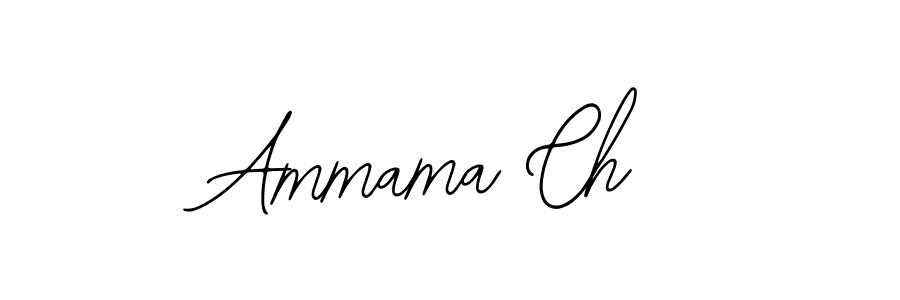 You should practise on your own different ways (Bearetta-2O07w) to write your name (Ammama Ch) in signature. don't let someone else do it for you. Ammama Ch signature style 12 images and pictures png