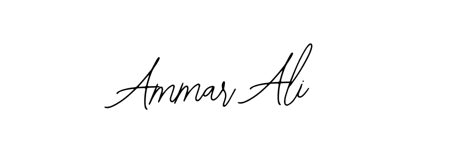 Create a beautiful signature design for name Ammar Ali. With this signature (Bearetta-2O07w) fonts, you can make a handwritten signature for free. Ammar Ali signature style 12 images and pictures png