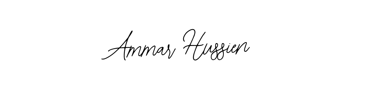 Design your own signature with our free online signature maker. With this signature software, you can create a handwritten (Bearetta-2O07w) signature for name Ammar Hussien. Ammar Hussien signature style 12 images and pictures png