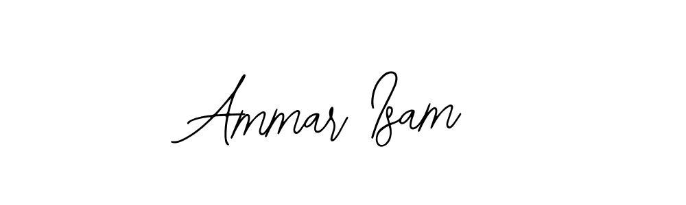 This is the best signature style for the Ammar Isam name. Also you like these signature font (Bearetta-2O07w). Mix name signature. Ammar Isam signature style 12 images and pictures png