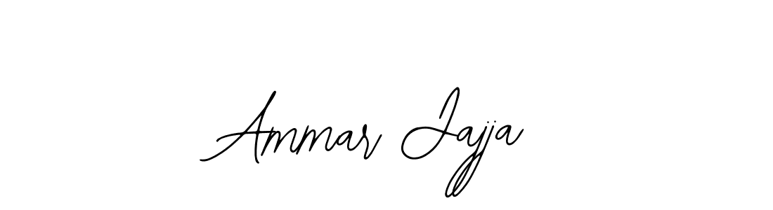 You should practise on your own different ways (Bearetta-2O07w) to write your name (Ammar Jajja) in signature. don't let someone else do it for you. Ammar Jajja signature style 12 images and pictures png