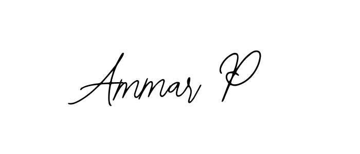 It looks lik you need a new signature style for name Ammar P. Design unique handwritten (Bearetta-2O07w) signature with our free signature maker in just a few clicks. Ammar P signature style 12 images and pictures png