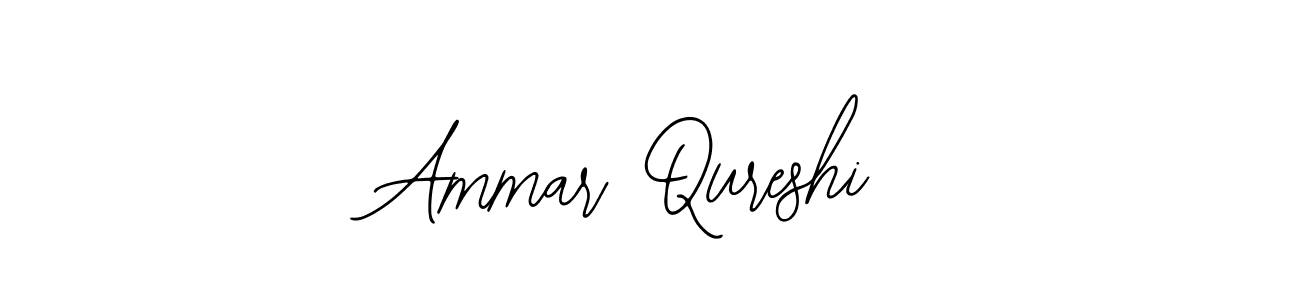 You should practise on your own different ways (Bearetta-2O07w) to write your name (Ammar Qureshi) in signature. don't let someone else do it for you. Ammar Qureshi signature style 12 images and pictures png