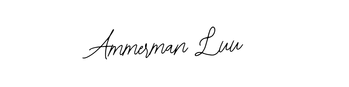 if you are searching for the best signature style for your name Ammerman Luu. so please give up your signature search. here we have designed multiple signature styles  using Bearetta-2O07w. Ammerman Luu signature style 12 images and pictures png