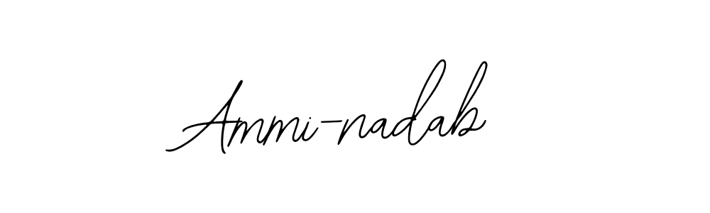 How to make Ammi-nadab name signature. Use Bearetta-2O07w style for creating short signs online. This is the latest handwritten sign. Ammi-nadab signature style 12 images and pictures png