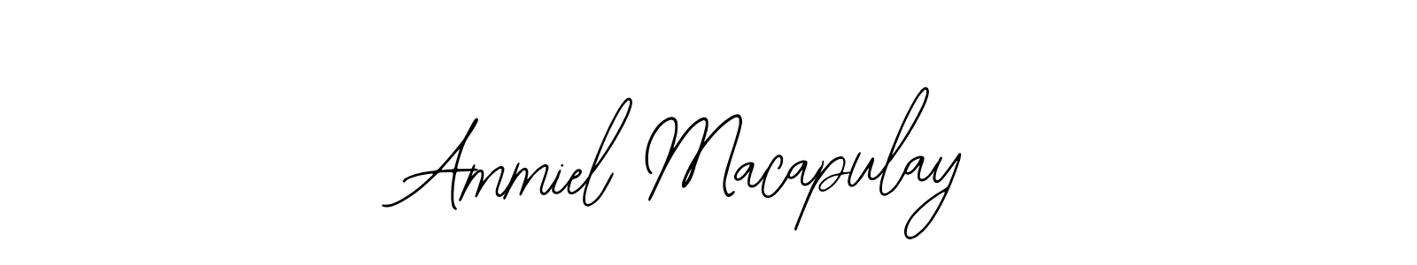 Make a beautiful signature design for name Ammiel Macapulay. With this signature (Bearetta-2O07w) style, you can create a handwritten signature for free. Ammiel Macapulay signature style 12 images and pictures png