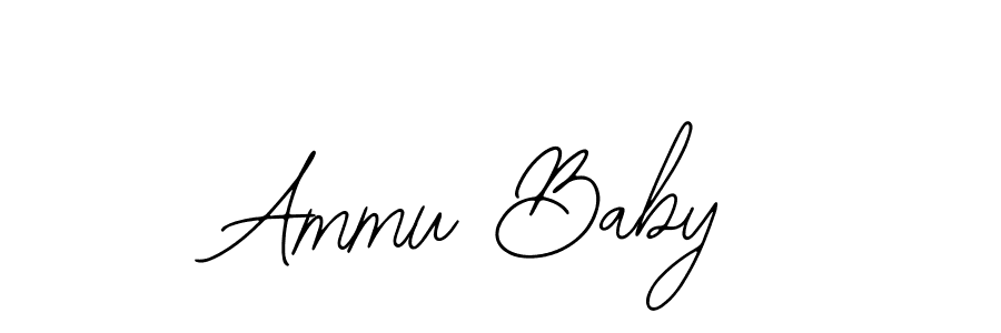 You should practise on your own different ways (Bearetta-2O07w) to write your name (Ammu Baby) in signature. don't let someone else do it for you. Ammu Baby signature style 12 images and pictures png