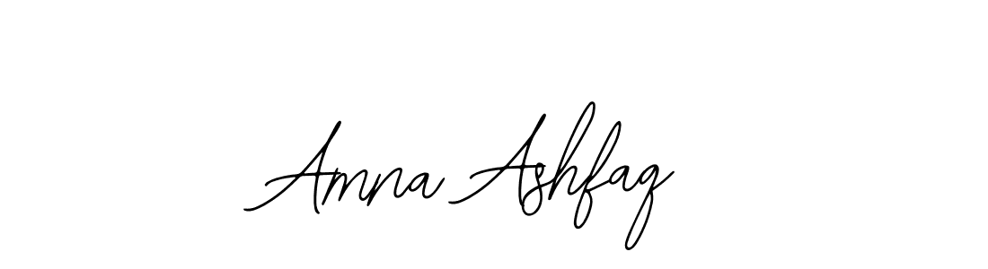 You should practise on your own different ways (Bearetta-2O07w) to write your name (Amna Ashfaq) in signature. don't let someone else do it for you. Amna Ashfaq signature style 12 images and pictures png