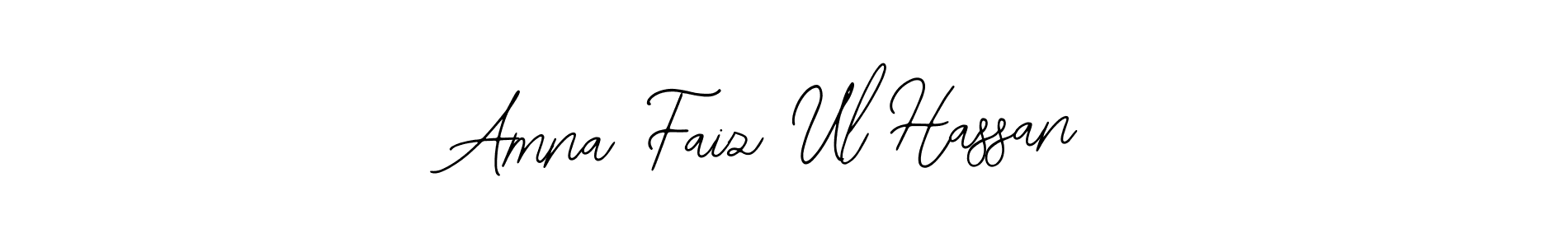 This is the best signature style for the Amna Faiz Ul Hassan name. Also you like these signature font (Bearetta-2O07w). Mix name signature. Amna Faiz Ul Hassan signature style 12 images and pictures png