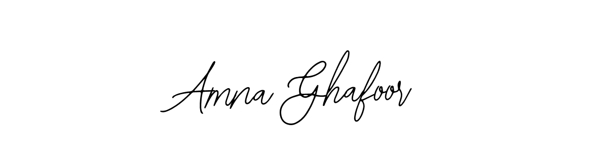 Use a signature maker to create a handwritten signature online. With this signature software, you can design (Bearetta-2O07w) your own signature for name Amna Ghafoor. Amna Ghafoor signature style 12 images and pictures png