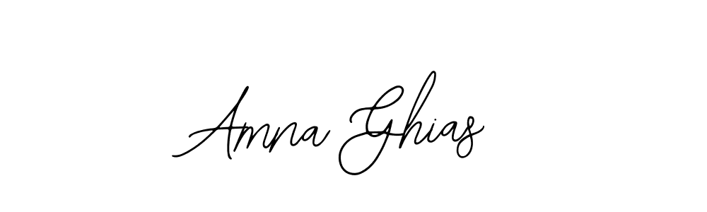 The best way (Bearetta-2O07w) to make a short signature is to pick only two or three words in your name. The name Amna Ghias include a total of six letters. For converting this name. Amna Ghias signature style 12 images and pictures png